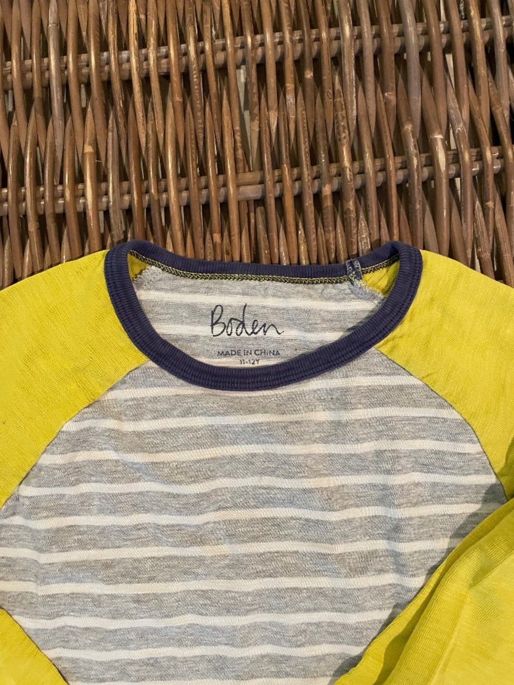 Mini Boden Boys 11-12 Long Sleeve Tee